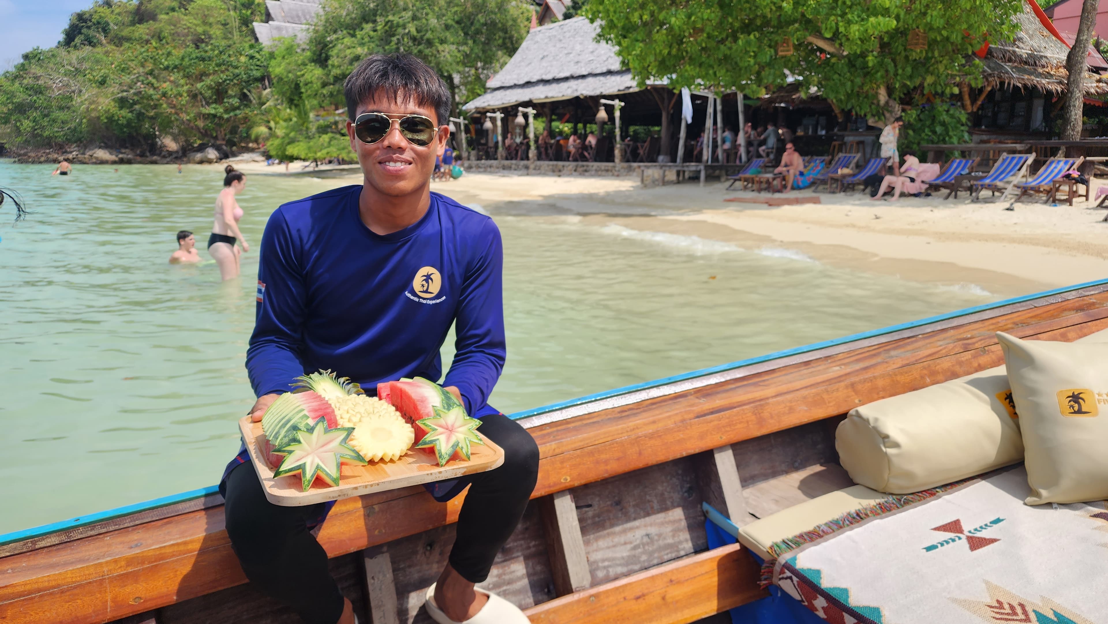 Hero image for Phi Phi Island Private Longtail Boat with Local Guide, Pillow Set & Transfers From Krabi
