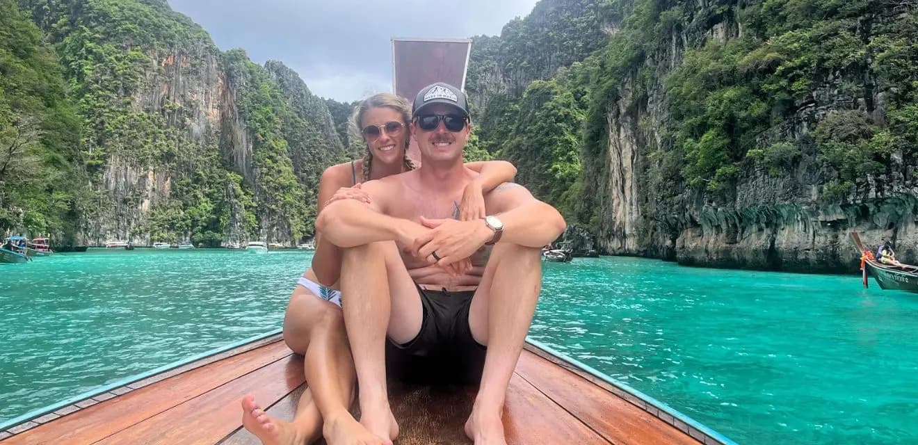 Hero image for 12:30 PM - Sunset Private Longtail Boat From Phi Phi | 6 Hours with Lunch, Private Guide & Pillow Set